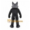 Gray Wolf Mascot Costume with Custom Logo Gray Wolf Mascot Costume with Custom Logo