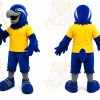 Blue Bird Mascot Costume with Custom Logo