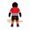 Black Bird Mascot Costume with Custom Logo