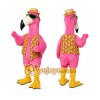 Pink Bird Mascot Costume with Custom Logo Pink Bird Mascot Costume with Custom Logo