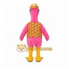 Pink Bird Mascot Costume with Custom Logo Pink Bird Mascot Costume with Custom Logo