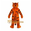 Orange Tiger Mascot Costume with Custom Logo Orange Tiger Mascot Costume with Custom Logo