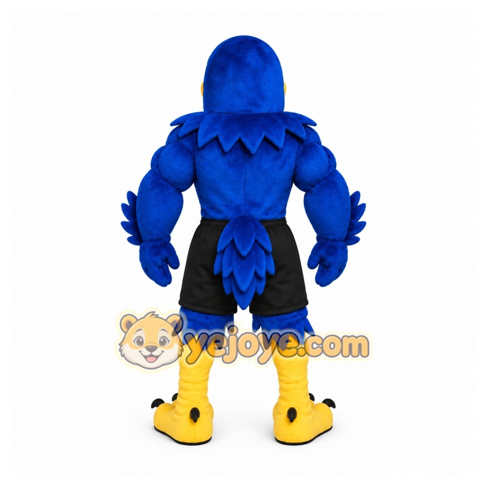 Blue Bird Mascot Costume with Custom Logo Blue Bird Mascot Costume with Custom Logo