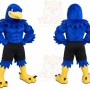 Blue Bird Mascot Costume with Custom Logo