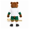 Brown Bear Mascot Costume with Custom Logo Brown Bear Mascot Costume with Custom Logo