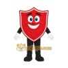 Red Shield Mascot Costume with Custom Logo Red Shield Mascot Costume with Custom Logo