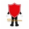 Red Shield Mascot Costume with Custom Logo Red Shield Mascot Costume with Custom Logo