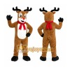 Brown Reindeer Mascot Costume with Custom Logo Brown Reindeer Mascot Costume with Custom Logo