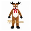 Brown Reindeer Mascot Costume with Custom Logo Brown Reindeer Mascot Costume with Custom Logo