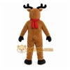 Brown Reindeer Mascot Costume with Custom Logo Brown Reindeer Mascot Costume with Custom Logo