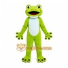 Green Frog Mascot Costume with Custom Logo Green Frog Mascot Costume with Custom Logo