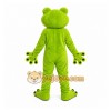 Green Frog Mascot Costume with Custom Logo Green Frog Mascot Costume with Custom Logo