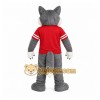Gray Wolf Mascot Costume with Custom Logo Gray Wolf Mascot Costume with Custom Logo