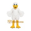White Bird Mascot Costume with Custom Logo White Bird Mascot Costume with Custom Logo