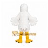 White Bird Mascot Costume with Custom Logo White Bird Mascot Costume with Custom Logo