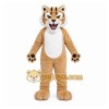 Beige Tiger Mascot Costume with Custom Logo Beige Tiger Mascot Costume with Custom Logo