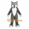 Gray Wolf Mascot Costume with Custom Logo Gray Wolf Mascot Costume with Custom Logo