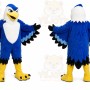 Blue Bird Mascot Costume with Custom Logo
