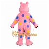 Pink Hippopotamus Mascot Costume with Custom Logo Pink Hippopotamus Mascot Costume with Custom Logo