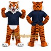 Orange Tiger Mascot Costume with Custom Logo Orange Tiger Mascot Costume with Custom Logo