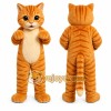 Orange Cat Mascot Costume with Custom Logo Orange Cat Mascot Costume with Custom Logo