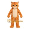 Orange Cat Mascot Costume with Custom Logo Orange Cat Mascot Costume with Custom Logo