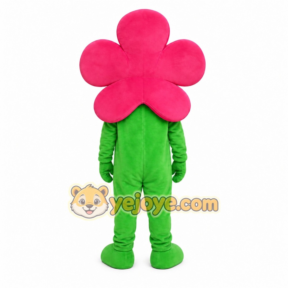 Green Flower Mascot Costume with Custom Logo Green Flower Mascot Costume with Custom Logo