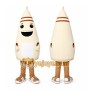 White Bottle Mascot Costume with Custom Logo