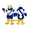 Blue Eagle Mascot Costume with Custom Logo Blue Eagle Mascot Costume with Custom Logo