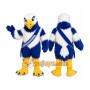 Blue Eagle Mascot Costume with Custom Logo