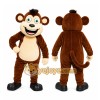 Brown Monkey Mascot Costume with Custom Logo Brown Monkey Mascot Costume with Custom Logo