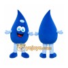 Blue Drop Mascot Costume with Custom Logo Blue Drop Mascot Costume with Custom Logo