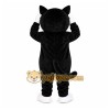 Black Cat Mascot Costume with Custom Logo Black Cat Mascot Costume with Custom Logo