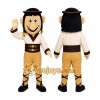Brown Warrior Mascot Costume with Custom Logo Brown Warrior Mascot Costume with Custom Logo