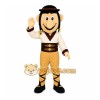 Brown Warrior Mascot Costume with Custom Logo Brown Warrior Mascot Costume with Custom Logo