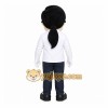 White Man Mascot Costume with Custom Logo White Man Mascot Costume with Custom Logo