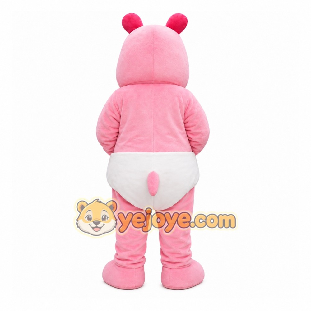 Pink Hippo Mascot Costume with Custom Logo Pink Hippo Mascot Costume with Custom Logo