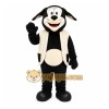 Black Dog Mascot Costume with Custom Logo Black Dog Mascot Costume with Custom Logo