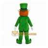 Green Leprechaun Mascot Costume with Custom Logo Green Leprechaun Mascot Costume with Custom Logo