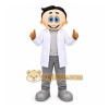 White Man Mascot Costume with Custom Logo White Man Mascot Costume with Custom Logo