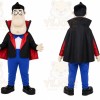 Black Man Mascot Costume with Custom Logo