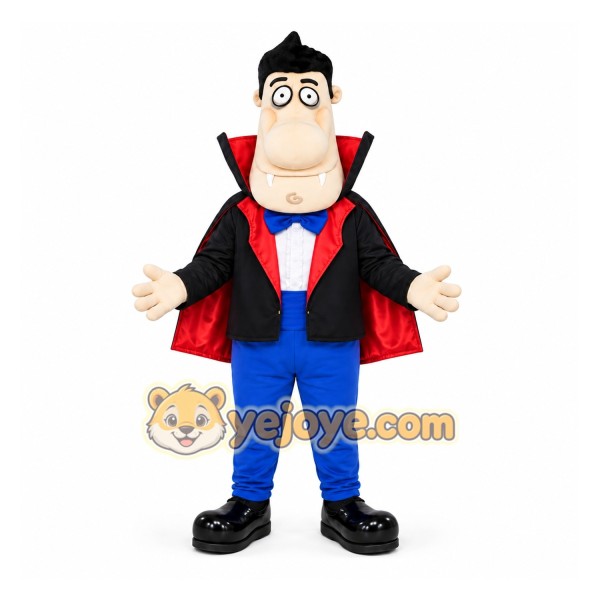 Black Man Mascot Costume with Custom Logo