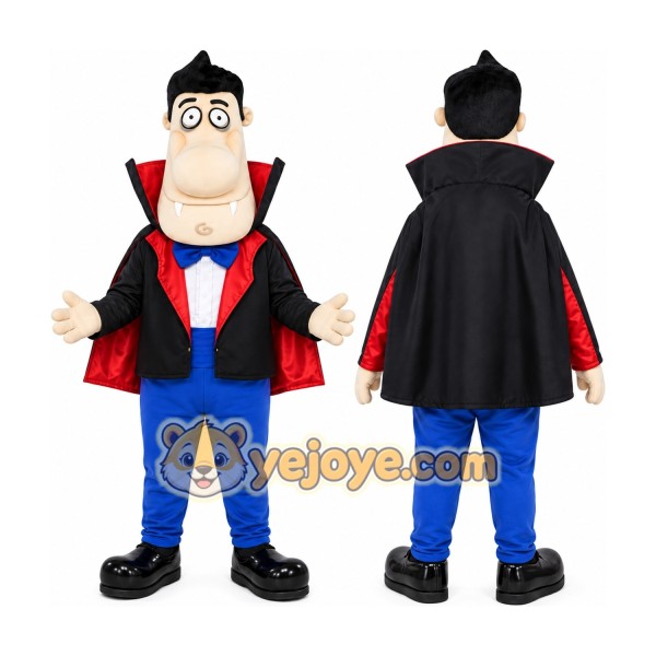 Black Man Mascot Costume with Custom Logo