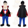 Black Man Mascot Costume with Custom Logo