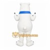 White Bear Mascot Costume with Custom Logo White Bear Mascot Costume with Custom Logo