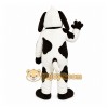 White Dog Mascot Costume with Custom Logo
