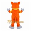 Orange Fox Mascot Costume with Custom Logo Orange Fox Mascot Costume with Custom Logo