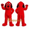 Red Dog Mascot Costume with Custom Logo Red Dog Mascot Costume with Custom Logo