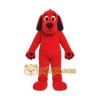 Red Dog Mascot Costume with Custom Logo Red Dog Mascot Costume with Custom Logo