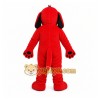 Red Dog Mascot Costume with Custom Logo Red Dog Mascot Costume with Custom Logo